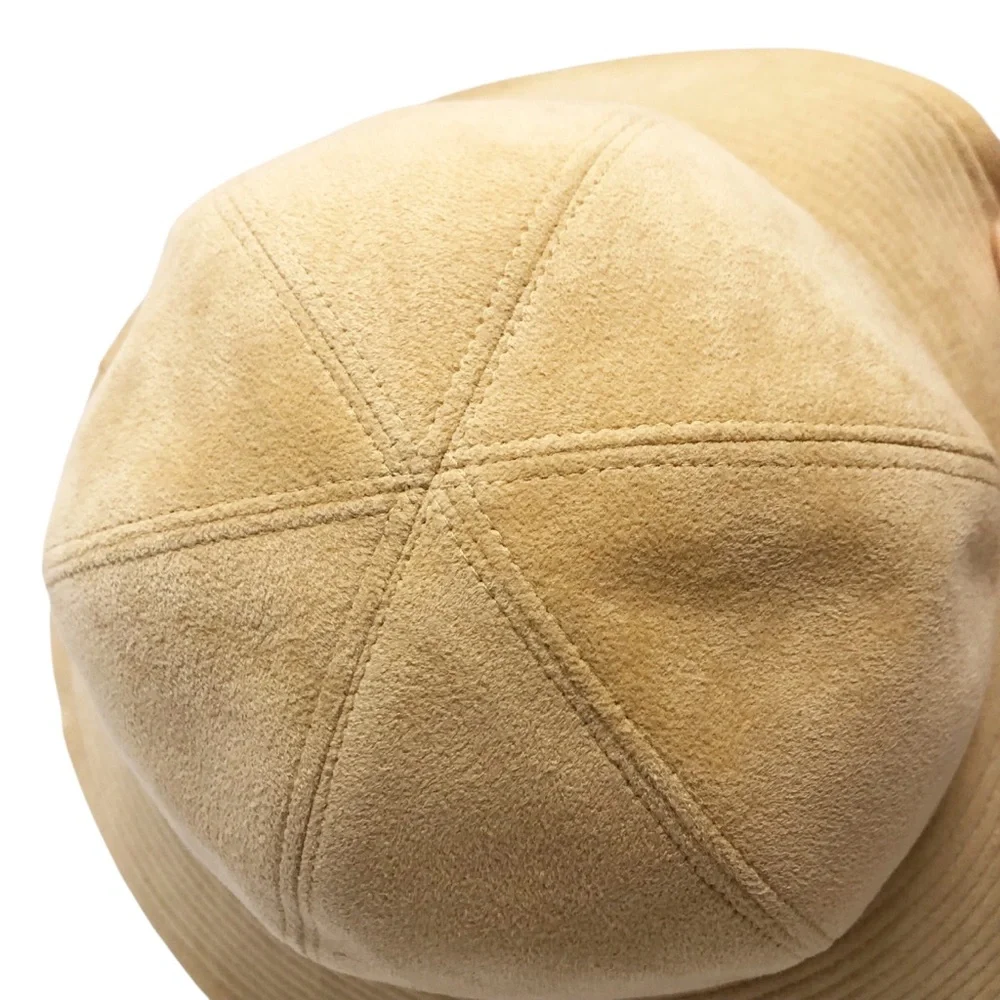 Halston Vintage | 1972 Tan Ultra Suede Bucket Hat ASO Cover of Newsweek 70s